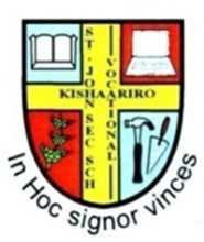 ST. John Voc. Sec. School Kishaariro logo